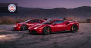 Ferrari F40 i 488 GTB Novitec Rosso na felgach HRE