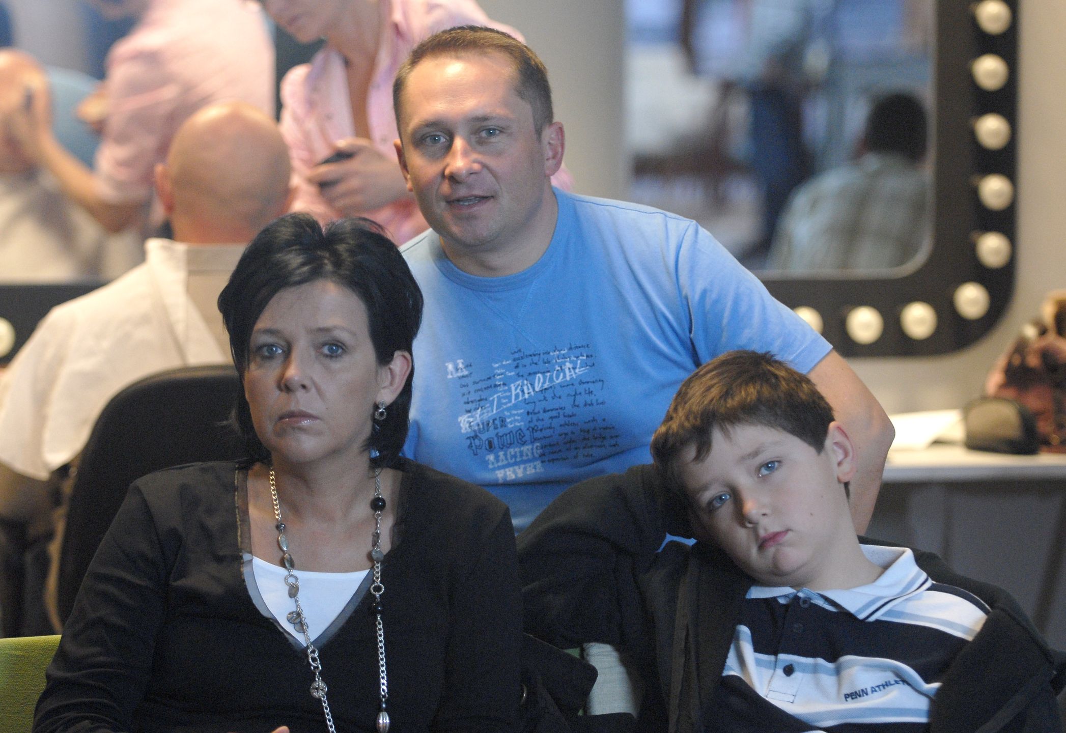 Kamil Durczok z synem, Marianna Dufek