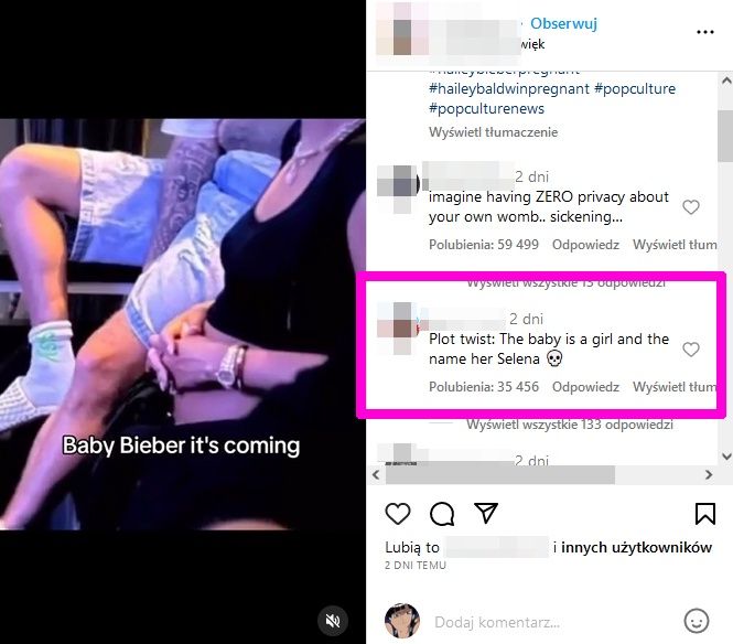 Fani spekulują o ciąży Hailey Bieber