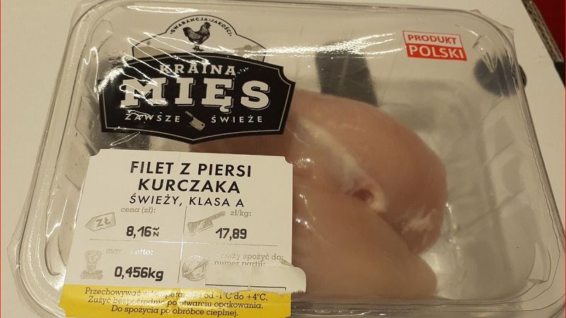 Salmonella w filecie z kurczaka z Biedronki