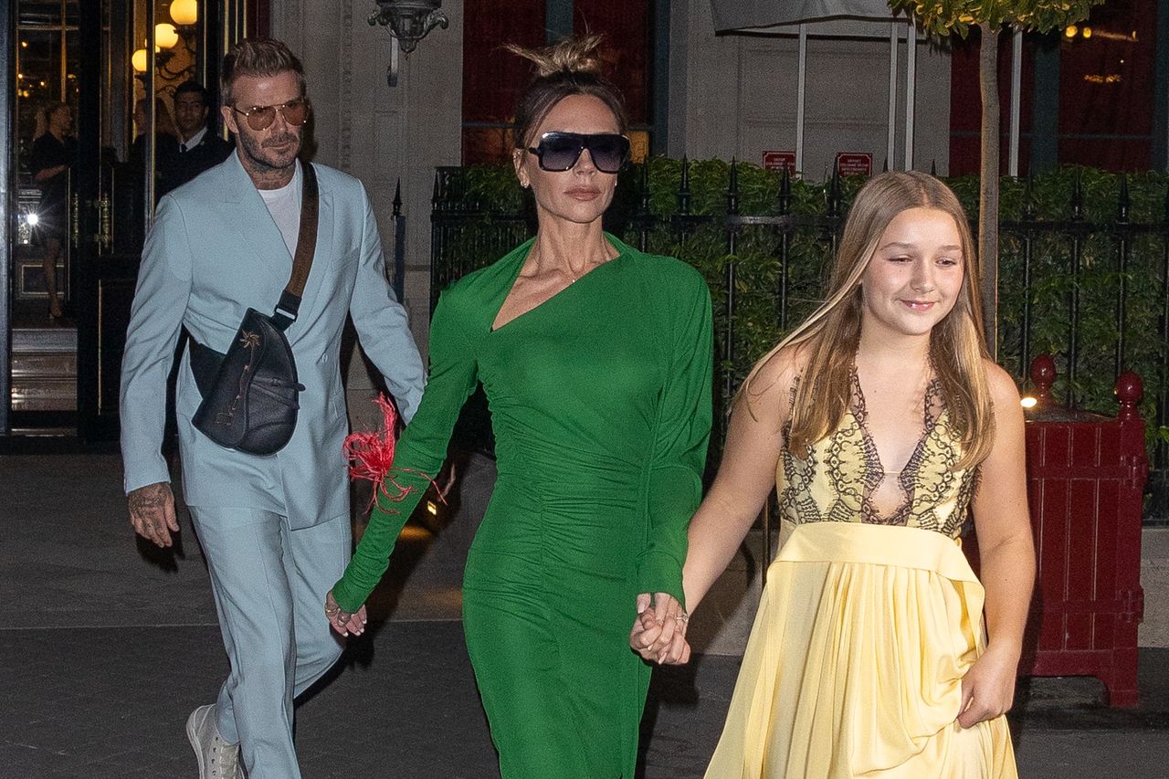 Victoria Beckham showed off her daughter.