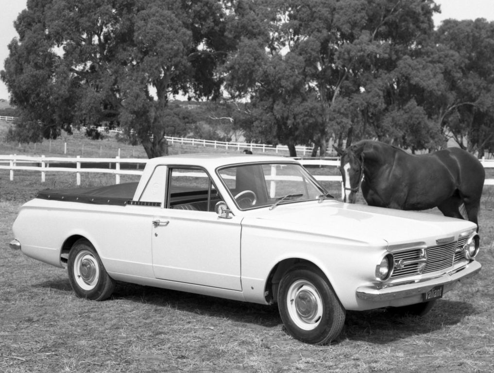 Chrysler Valiant świetnie łączył cechy osobówki i pickupa.