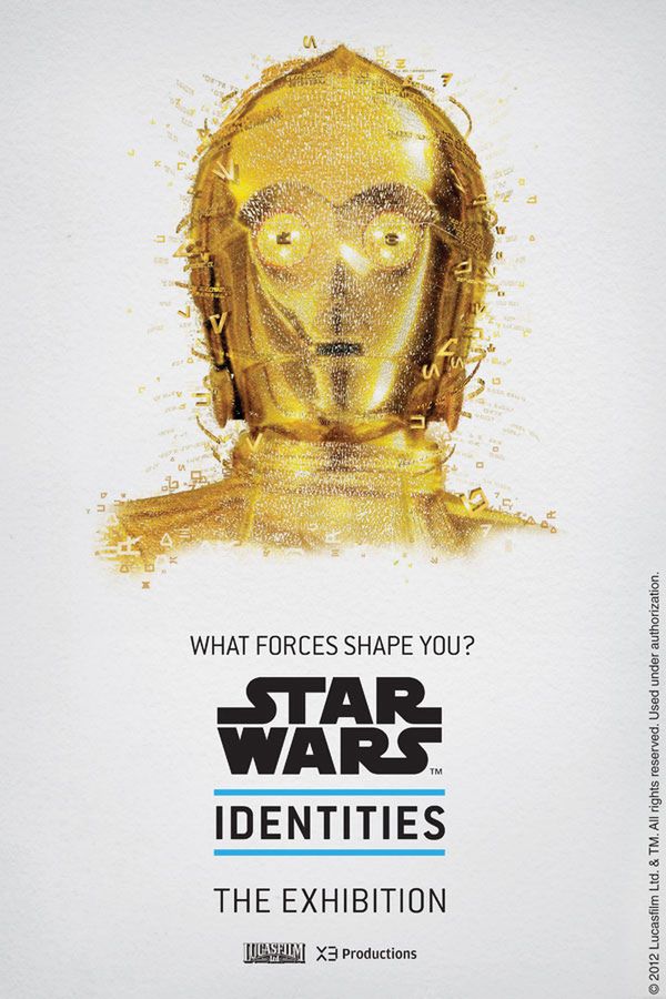 Plakat promujący wystawę Star Wars Identities