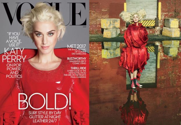 Katy Perry jak Lady Gaga na okładce "Vogue'a"