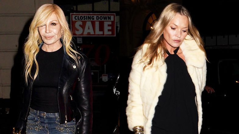 Donatella Versace imprezuje z Kate Moss 