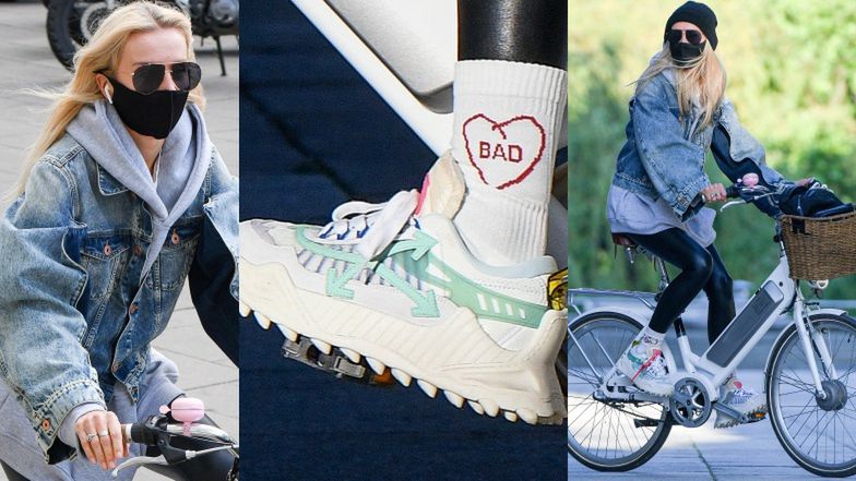 Młodzieżowa Agnieszka Woźniak-Starak na rowerze