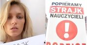 Gwiazdy wspierają strajk nauczycieli. "Wylała się koszmarna fala hejtu" (KLIKA PUDELKA)