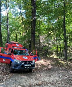 Poważny wypadek w pobliżu ruin Startego Książa. 13-latek spadł z 70 metrów