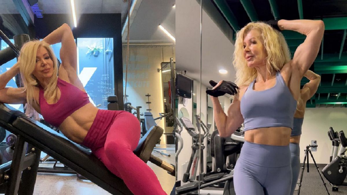Swoją figurą 64-latka mogłaby konkurować z młodymi gwiazdami fitnessu