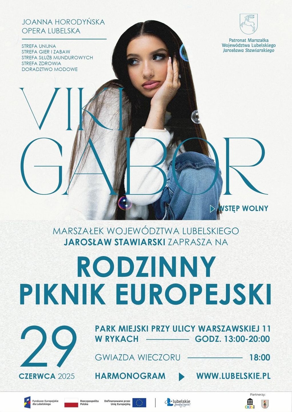 Koncert Viki Gabor na Rodzinnym Pikniku Europejskim w Rykach