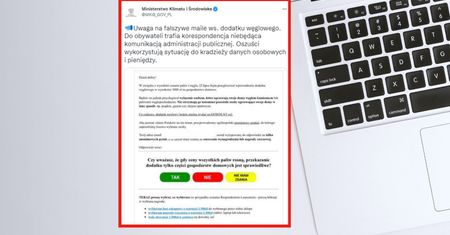 Dodatek węglowy. Ministerstwo Klimatu i Środowiska ostrzega przed fałszywymi mailami