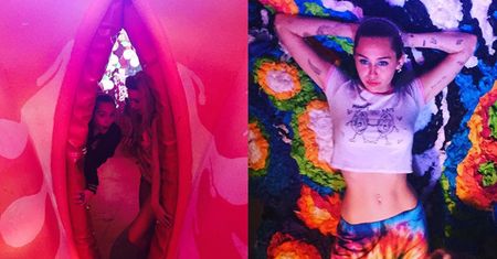 Miley Cyrus wchodzi do wielkiej waginy (FOTO)
