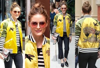 #TRENDY: Olivia Palermo w kolorowej bomberce