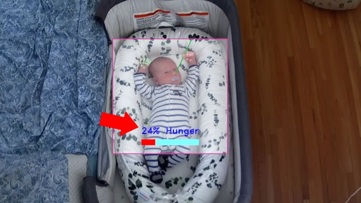 Zbudował inteligentną kamerkę, która mówi mu, kiedy dziecko jest głodne 1