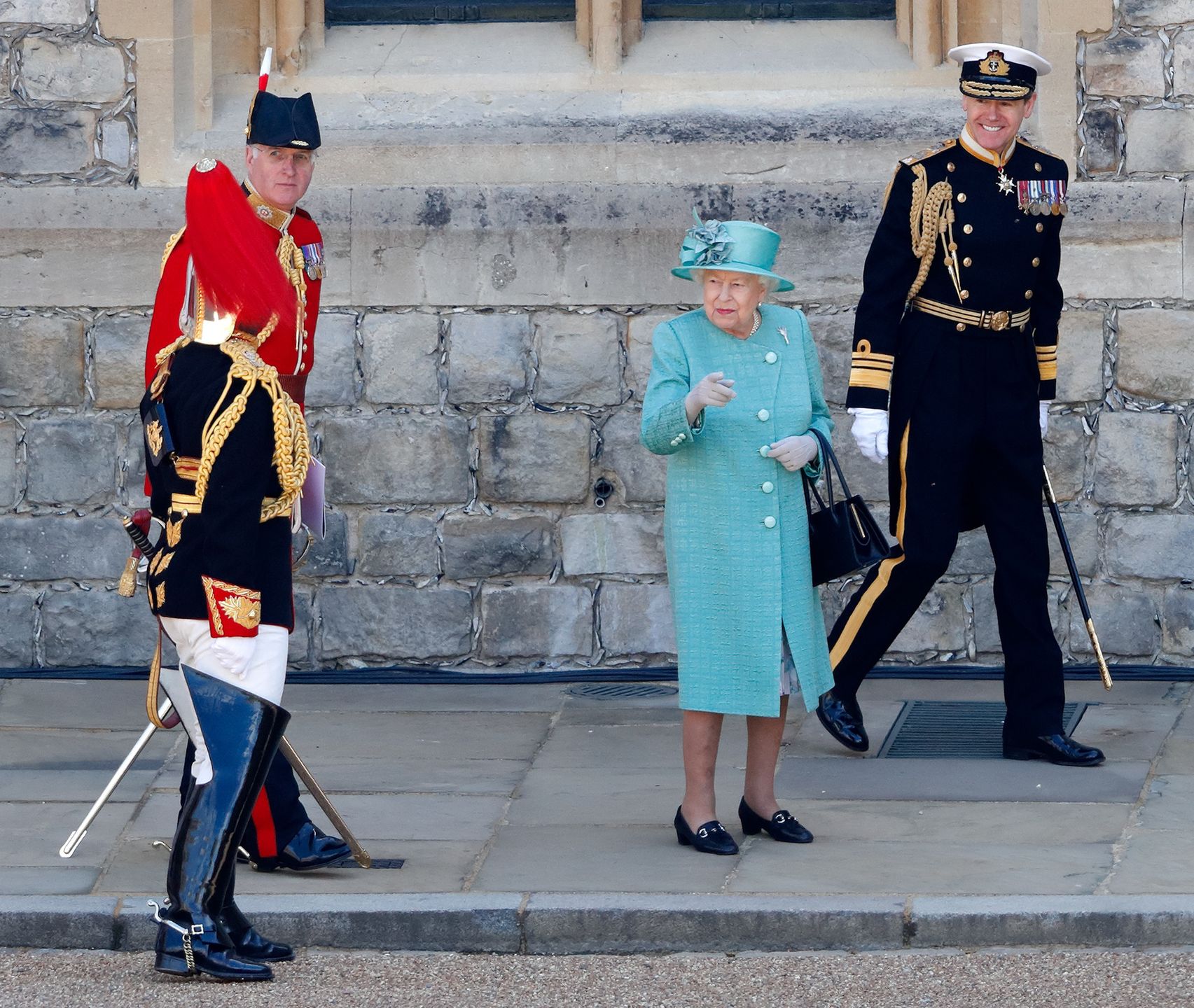 Królowa Elżbieta II podczas "Trooping the Colour 2020"