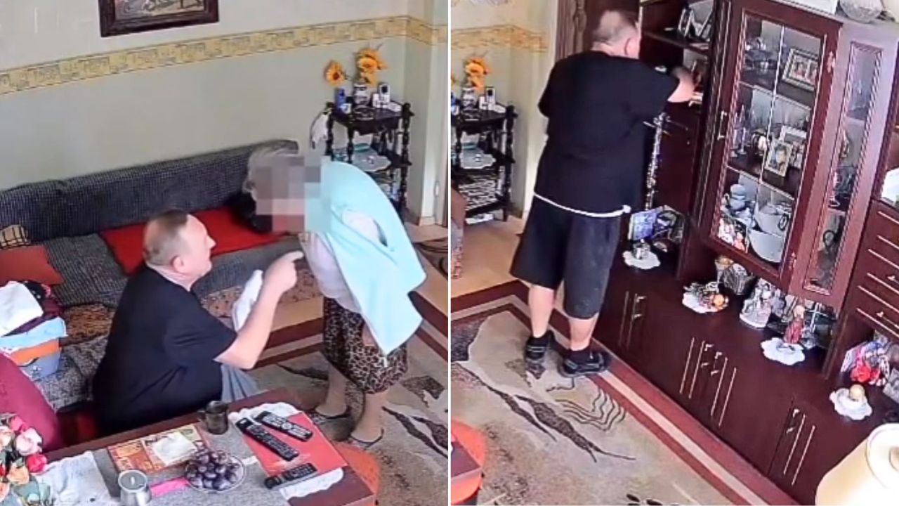 Przyszedł okraść seniorkę. Nie wiedział, że wszystko się nagrywa
