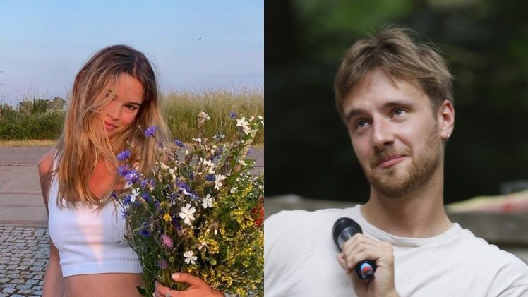 Maciej Musiał razem z ukochaną chilluje na zamku w Domanicach 