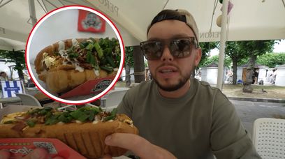 Książulo spróbował najdroższego hot doga w Polsce. Poczuł luksus?