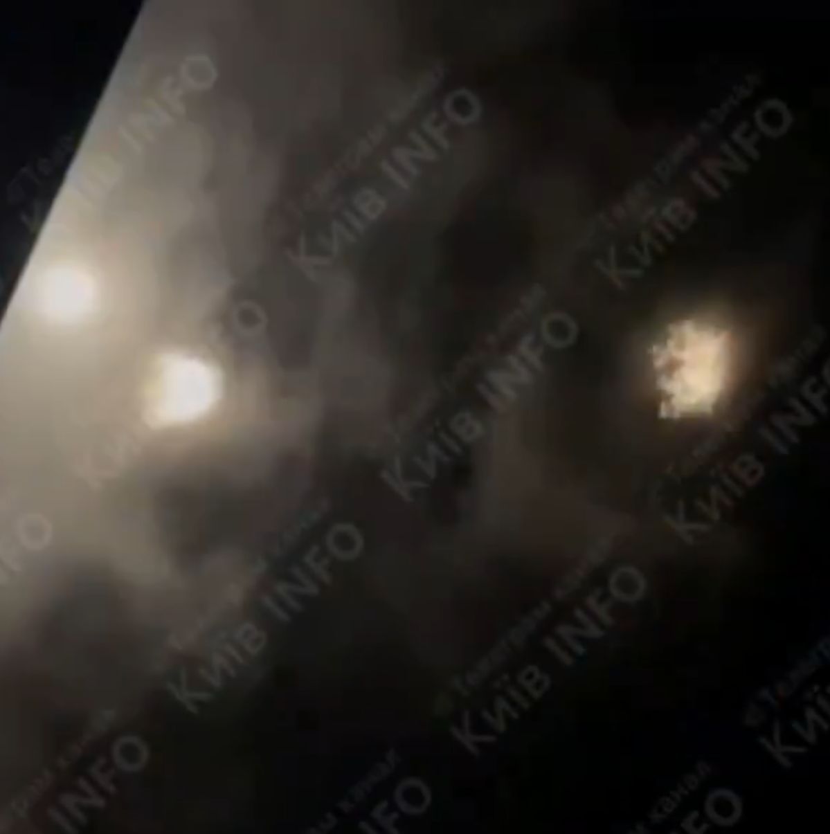 The effect of the Skynex anti-aircraft system over Kyiv.