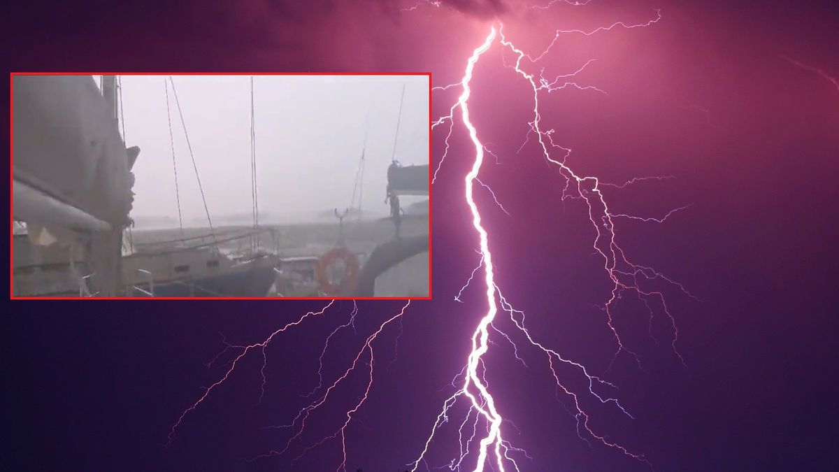 Gwałtowne burze przeszły nad północną i centralną Polską