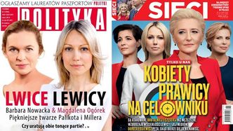 Magdalena Ogórek na okładce tygodnika "Sieci" jako "kobieta prawicy na celowniku". Internauci: "Z lewa do prawa - tak wygląda zabawa"
