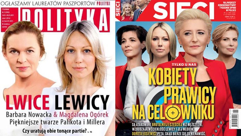 Magdalena Ogórek na okładce tygodnika "Sieci" jako "kobieta prawicy na celowniku". Internauci: "Z lewa do prawa - tak wygląda zabawa"