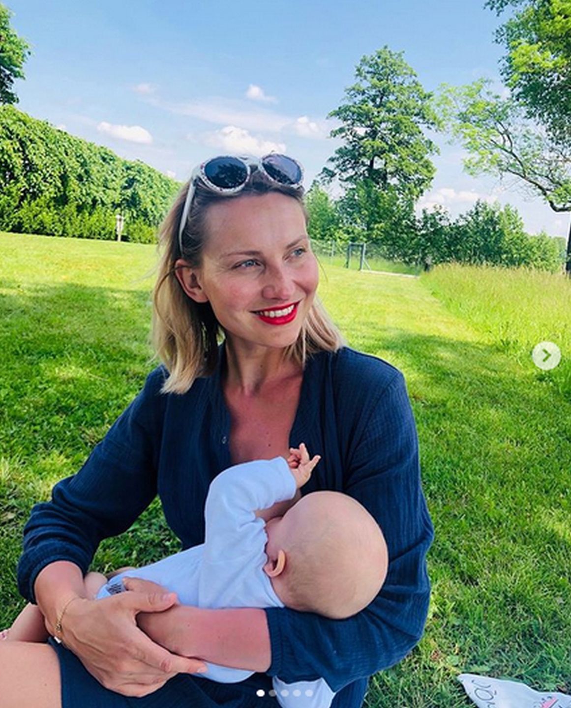 Joanna Moro z córką