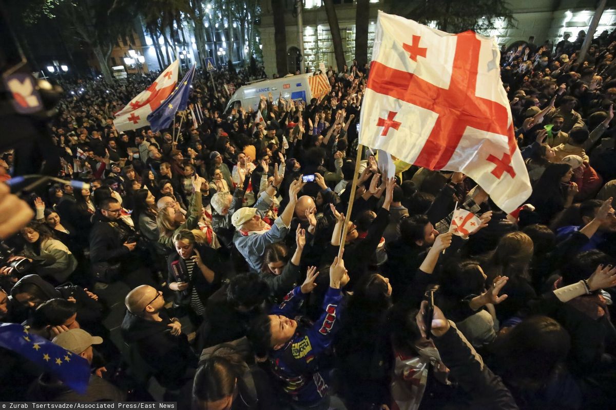 Protesty w stolicy Gruzji