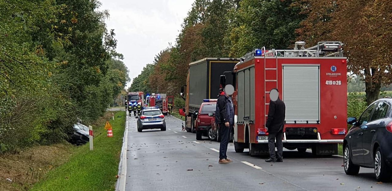 Osiek. Na drodze doszło do śmiertelnego wypadku (Źródło: Brodnica.fm)