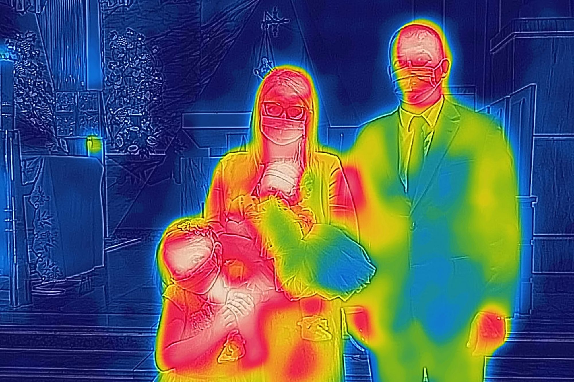 Piotr Tracz fotografował pandemię kamerą termowizyjną. Pokazał prawdziwy niepokój 1