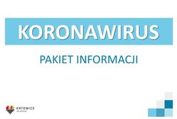 Katowice. Miasto w żółtej strefie, samorząd wznawia działania realizowane wiosną