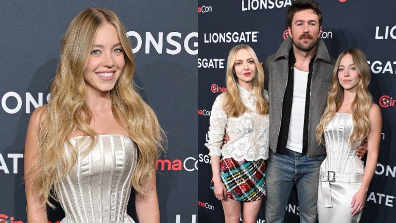 Sydney Sweeney bryluje na ściance u boku kolegów