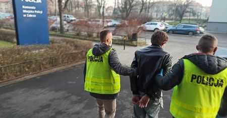 Zabrze. Groził ekspedientce i zaatakował policjantów, skończył w areszcie