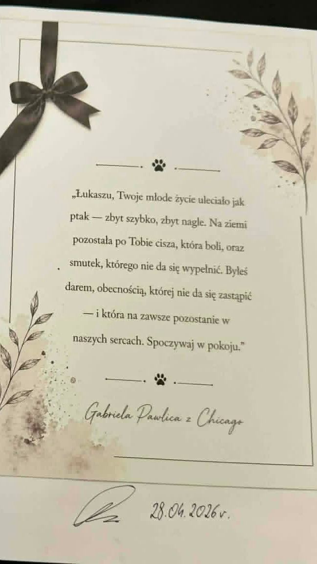 Tak ludzie pożegnali Łukasza Litewkę