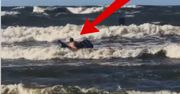 Szokujące sceny nad Bałtykiem. Nagranie krąży w sieci