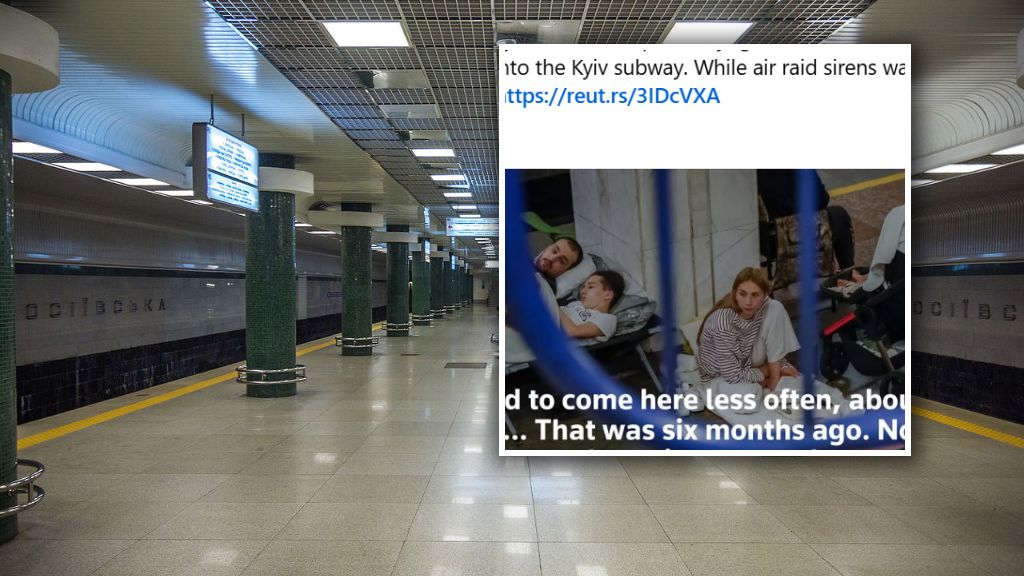 Dla wielu mieszkańców Kijowa metro stało się nocnym schronieniem