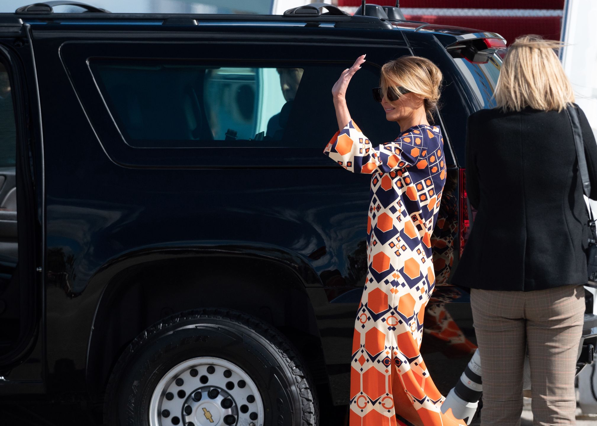 Melania Trump ucieka od Donalda Trumpa