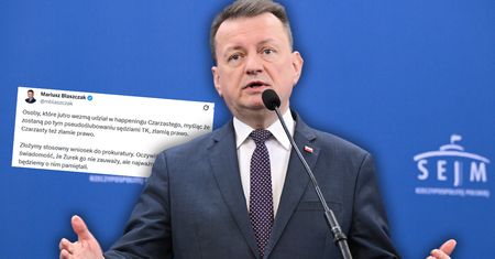 "Happening Czarzastego". PiS straszy prokuraturą ws. ślubowania