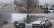 Karambol w Budzyniu. Na drodze zderzyło się 9 samochodów