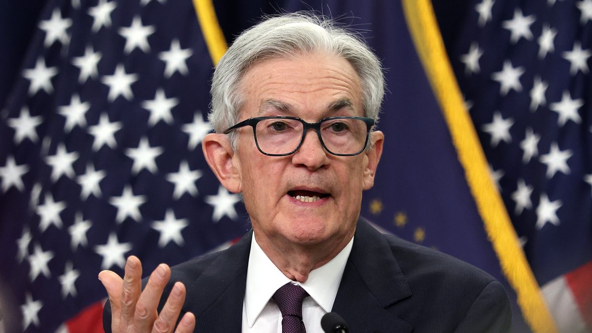 WASHINGTON, DC - JUNE 18: Federal Reserve Board Chairman Jerome Powell holds a news conference following a Federal Open Market Committee meeting on June 18, 2025 in Washington, DC. Despite President Trump’s call for an interest-rate cut Powell announced that the central bank’s benchmark interest rate will remain unchanged at a range of 4.25% to 4.5%. (Photo by Win McNamee/Getty Images)