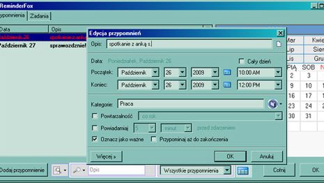ReminderFox - terminarz zawsze pod ręką 1