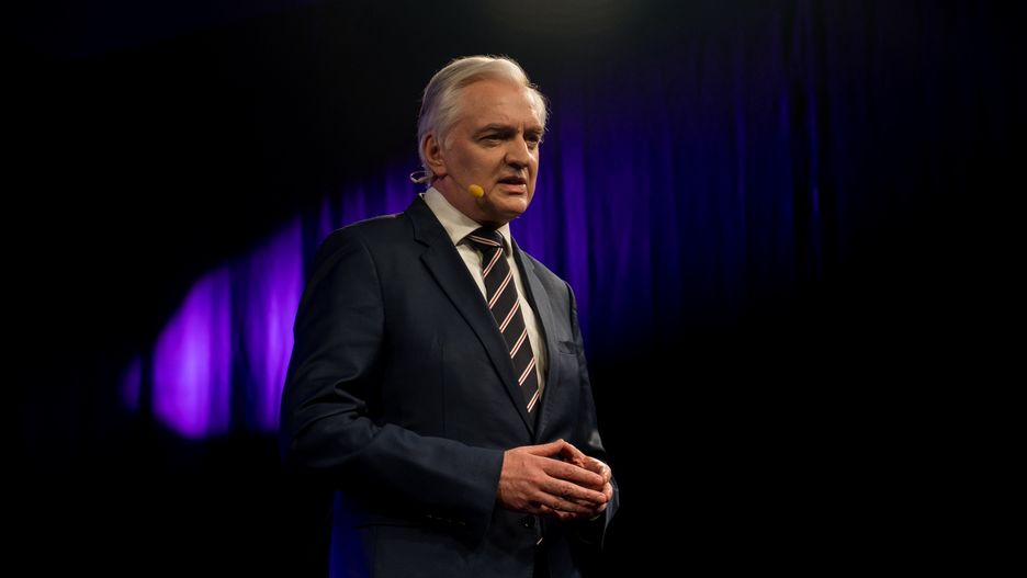 Jarosław Gowin na konwencji partii Porozumienie