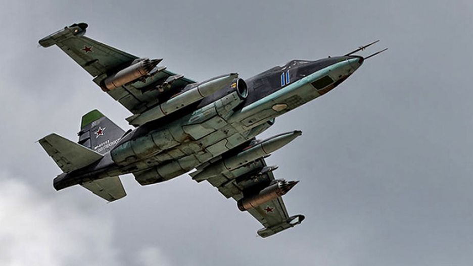 Su-25 podczas lotu, zdjęcie ilustracyjne