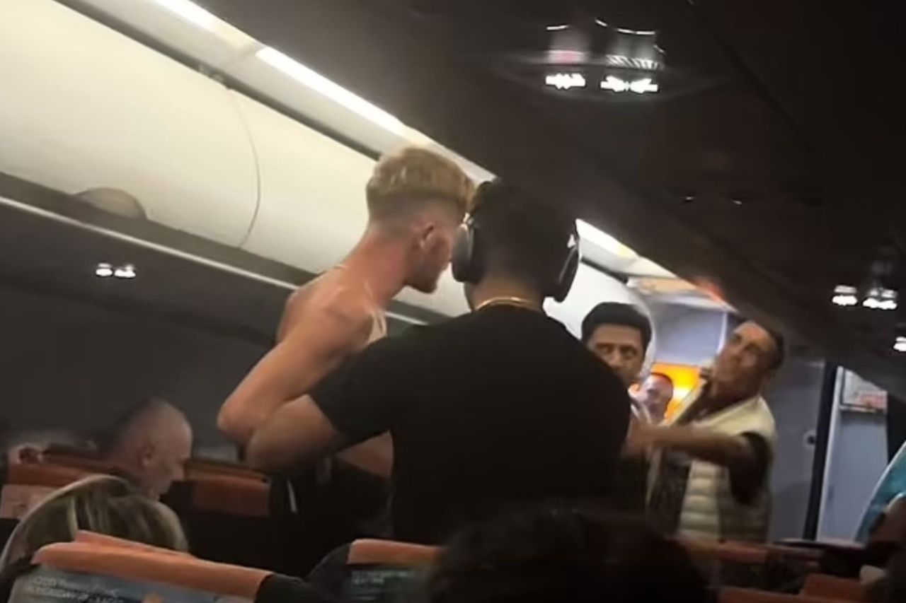 Incident on board easyJet plane. Video posted online