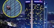 Wspiął się na 140-metrowy hotel w Warszawie. "Aż dostałem gęsiej skórki"