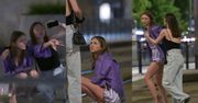 Joanna Opozda dokazuje nocą z koleżanką, KUCAJĄC przy torach tramwajowych. Fajnie się bawi? (ZDJĘCIA)