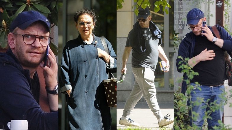 Bartosz Żukowski na spacerze z Małgorzatą Pieńkowską