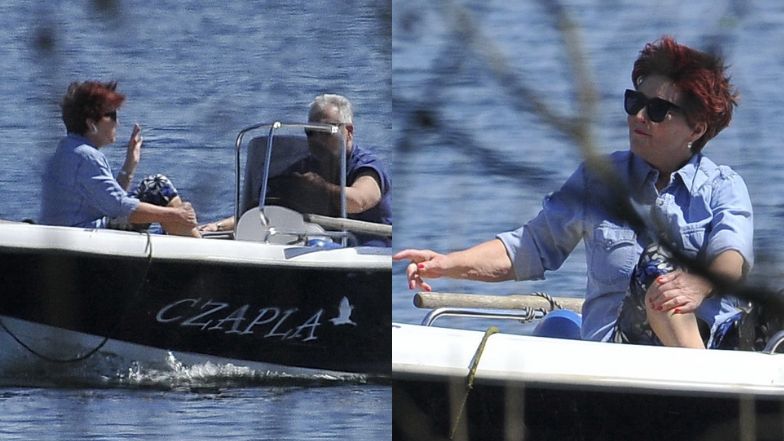 Jolanta i Aleksander Kwaśniewscy odpoczywają na Mazurach