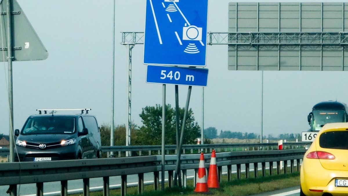 Odcinkowy pomiar prędkości na A2, zdj. ilustracyjne