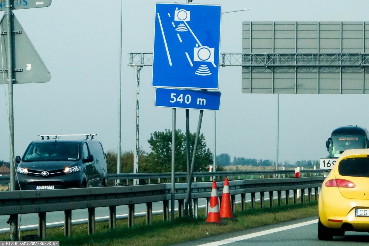 Najdłuższy odcinkowy pomiar prędkości w Polsce. Rozpoczęto montaż kamer